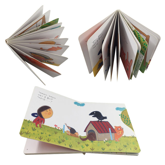 아이들을 위한 영국 동물성 만화 이야기 책을 인쇄하고 묶는 다채로운 두꺼운 표지의 책