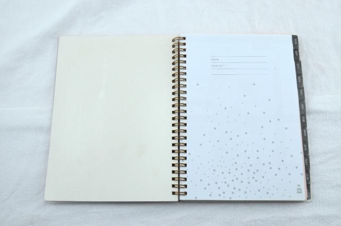 오프셋 프린팅 조직기와 함께 나선형 PVC 계획기 저널 노트북 2