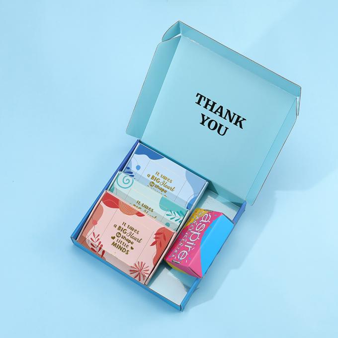 CMYK 사용자 지정 종이 포장 메이크업 메일 상자 카튼 카드 보드 로고가 있는 코스메틱 배송 상자 9