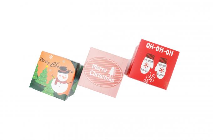 맞춤 Xmas 산타 스노우맨 인쇄 작은 선물 포장 크리스마스 선물 캔디 상자 뚜?? 6