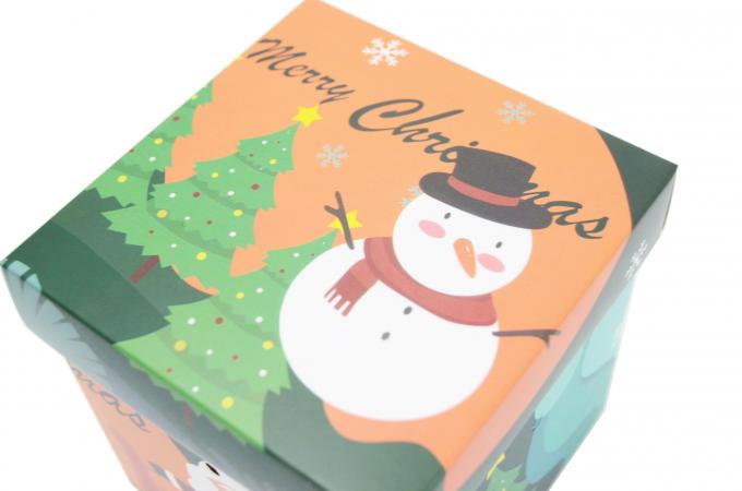 맞춤 Xmas 산타 스노우맨 인쇄 작은 선물 포장 크리스마스 선물 캔디 상자 뚜?? 9