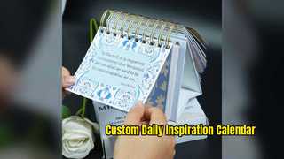 영감을 위한 맞춤형 영구 일일 견적 데스크 캘린더
